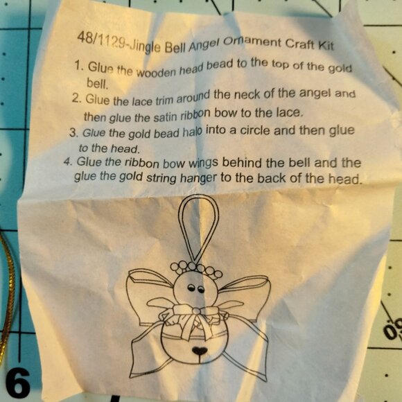 Jingle Bell Angel Ornament Craft Kit - Picture 4 of 4